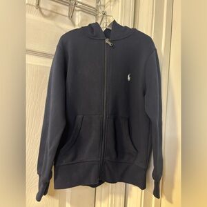Polo by Ralph Lauren Navy Blue Kids Hoodie Jacket Size 8